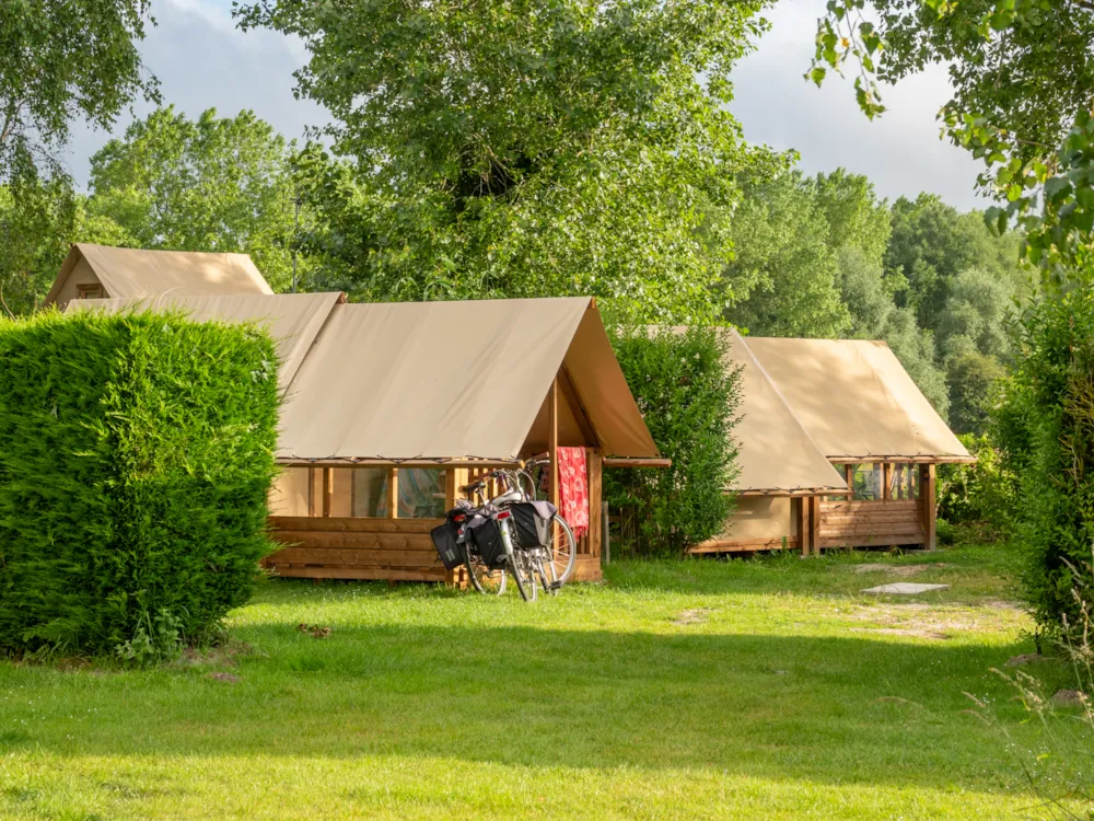 Location - Tente Lodge - Camping Les 3 Sablières