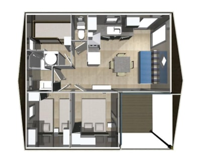 Premium Chalet 33m² / 3 bedrooms + sheltered terrace — 8