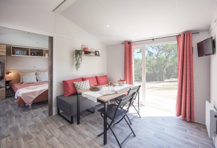 Mobil-Home Pmr Grand Confort 30 M²/ 2 Chambres - Terrasse Couverte