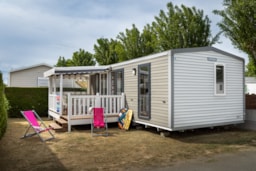 Location - Mobilhome Grand Confort 30M² / 2 Chambres Avec Terrasse Couverte - Camping Domaine des Salins