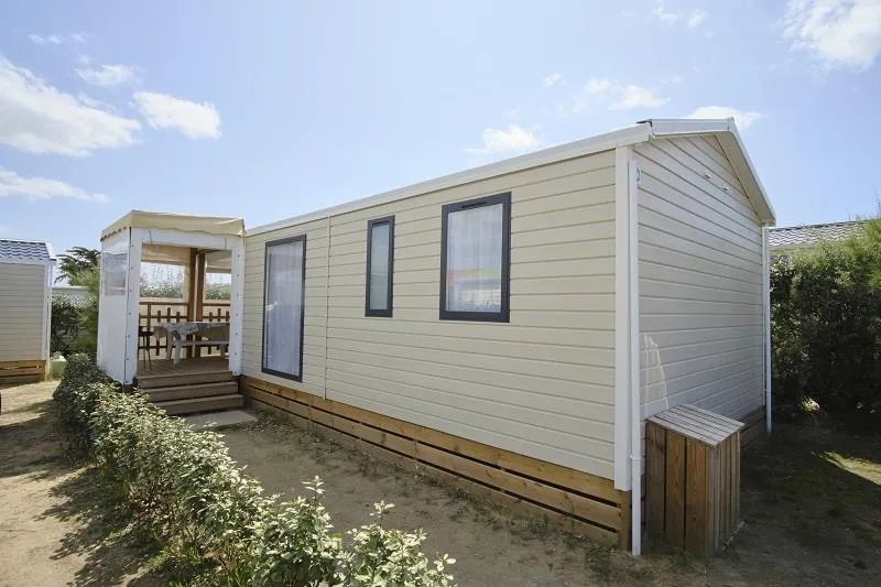 Mietunterkunft - Mobilheim Komfort Albatros - 3 Schlafzimmer - Camping Les Dunes