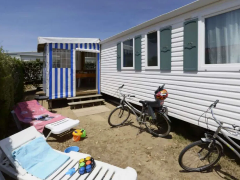 Mietunterkunft - Mobilheim Standard Grand Large - 3 Schlafzimmer - Camping Les Dunes