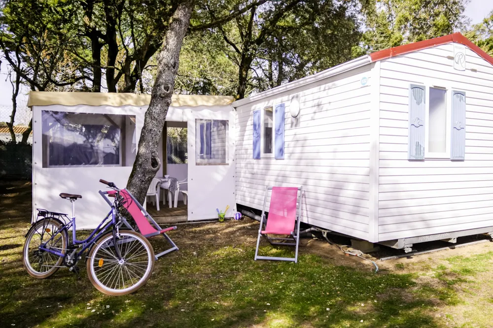 Mietunterkunft - Mobilheim Standard Fregate - 2 Schlafzimmer - Camping Les Dunes
