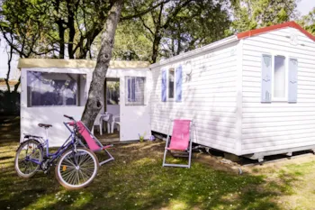 Mietunterkunft - Mobilheim Standard Fregate - 2 Schlafzimmer - Camping Les Dunes