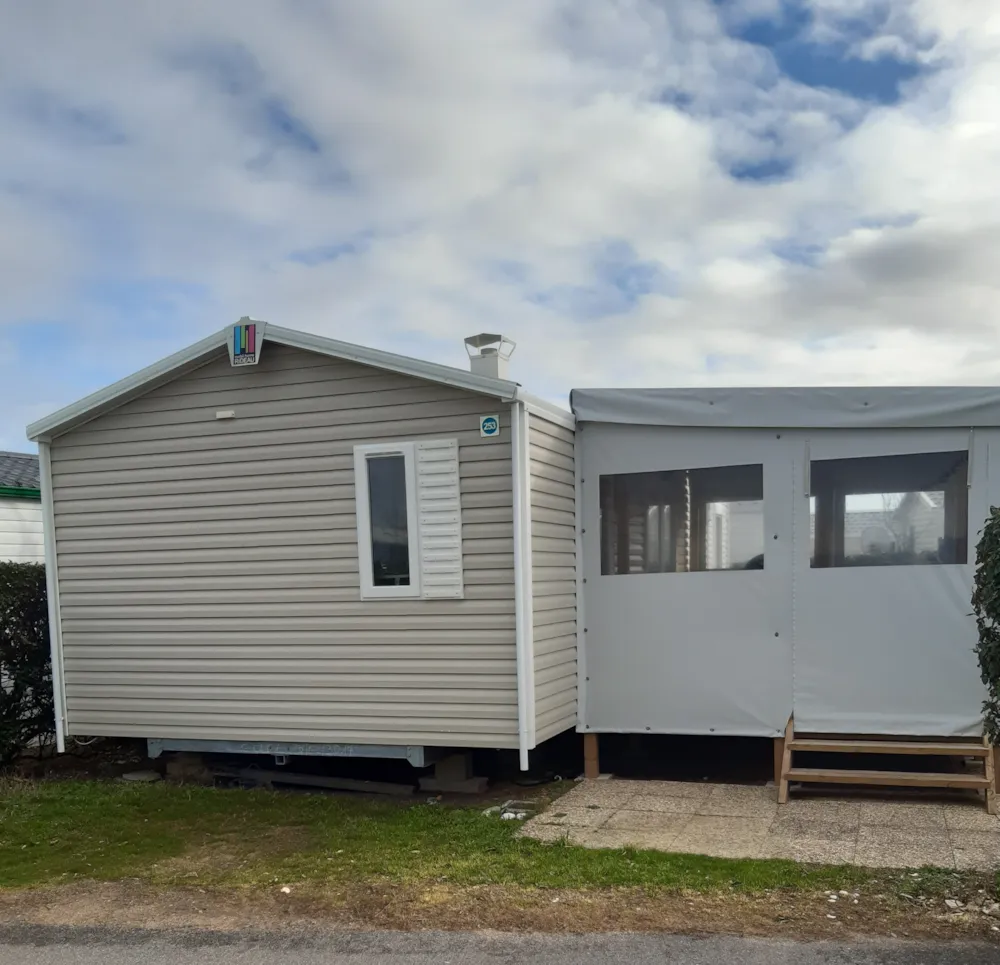 Mietunterkunft - Mobilheim Komfort Océane 3 Zimmer Estival - Camping Les Dunes