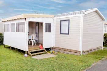 Mietunterkunft - Mobilheim Komfort Goéland - 2 Schlafzimmer - Camping Les Dunes
