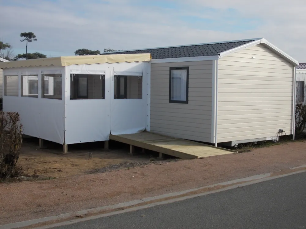Mietunterkunft - Mobil-Home Confort Pmr - 2 Chambres - Camping Les Dunes