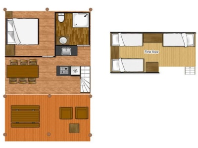 LOGGIA - 2 bedrooms/mezzanine + bathroom
