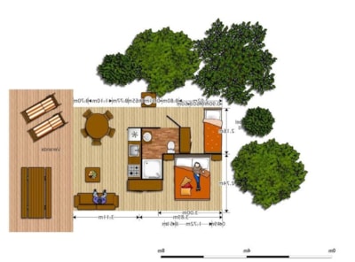 HUTTE - 2 bedrooms + bathroom