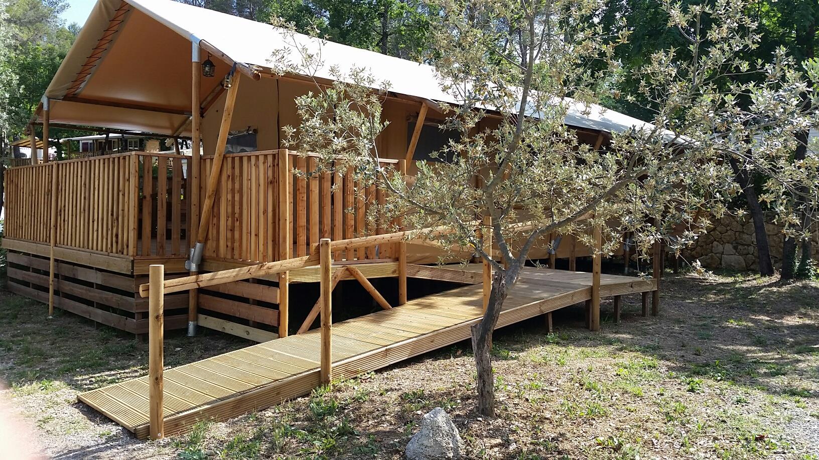 Accommodation - Tent Lodge 2 Bedrooms - Camping Les Blimouses