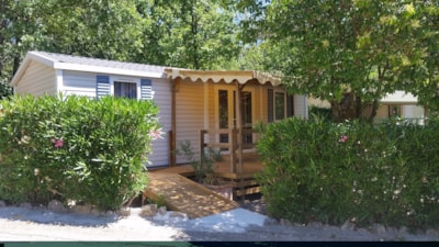 Mobile-home adapted to the people with reduced mobility 2 bedrooms with airconditionning