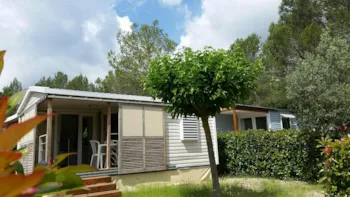 Mietunterkunft - Mobilheim Cabane - 1 Zimmer Mit Klimaanlage - Flower Camping Domaine Villa Verde