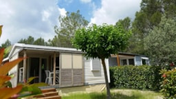Huuraccommodatie(s) - Stacaravan Cabane - 1 Kamers Met Airconditioning - Camping Domaine Villa Verde