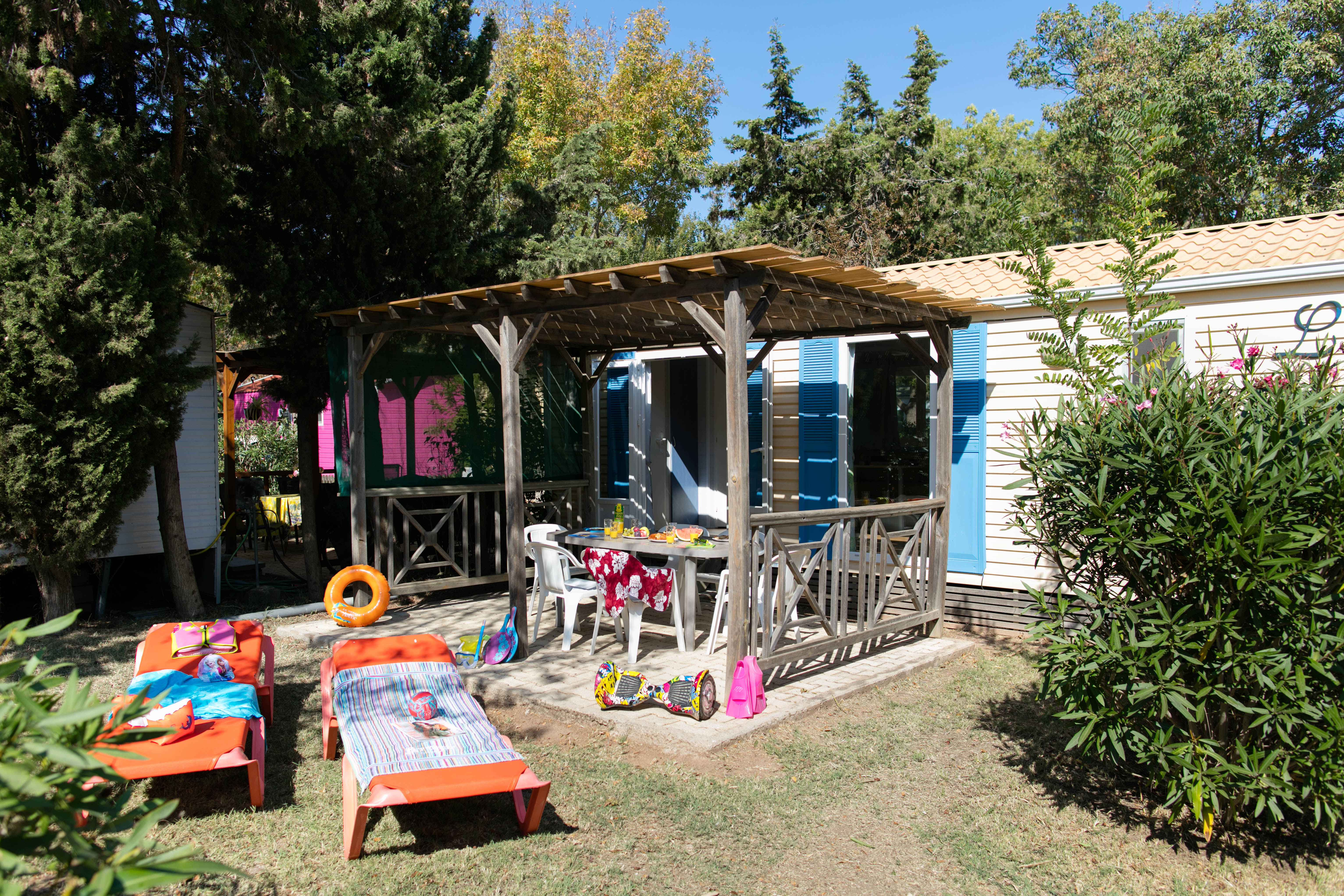 Location - Mobil-Home Cosy 4 Climatise : 2 Chambres - Camping Port Pothuau