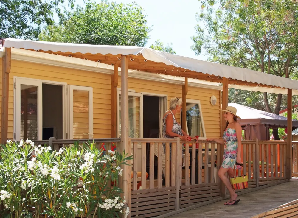 Accommodation - Mobil-Home Facility Air Conditioned (2 Bedrooms) - Adapted To The People With Reduced Mobility - Camping Port Pothuau