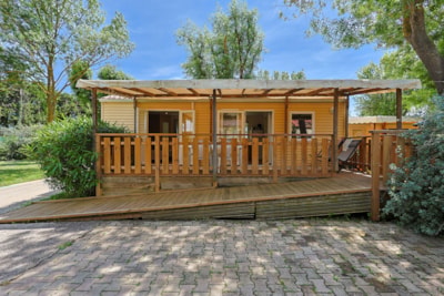 MOBIL-HOME FACILITY AIR CONDITIONED (2 bedrooms) - adapted to the people with reduced mobility