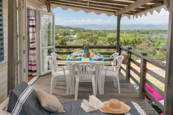 Mietunterkunft - Mobilheim Prestige 35M² / 3 Zimmer - Überdachte Terrasse - Capfun - Camping Le Grand Calme