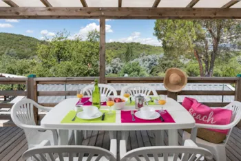 Mietunterkunft - Mobilheim Confort 35M² / 3 Zimmer - Überdachte Terrasse - Capfun - Camping Le Grand Calme