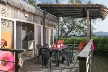 Mietunterkunft - Mobilheim Confort Exotic 35M² / 2 Zimmer - Überdachte Terrasse - Capfun - Camping Le Grand Calme