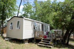 Mietunterkunft - Mobilheim Confort 29M² - 2 Erwachsene 3 Kinder Klimatisiert - Camping Le Parc
