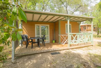 Location - Chalet Confort 25M² 2 Chambres Avec Climatisation - Camping Le Parc