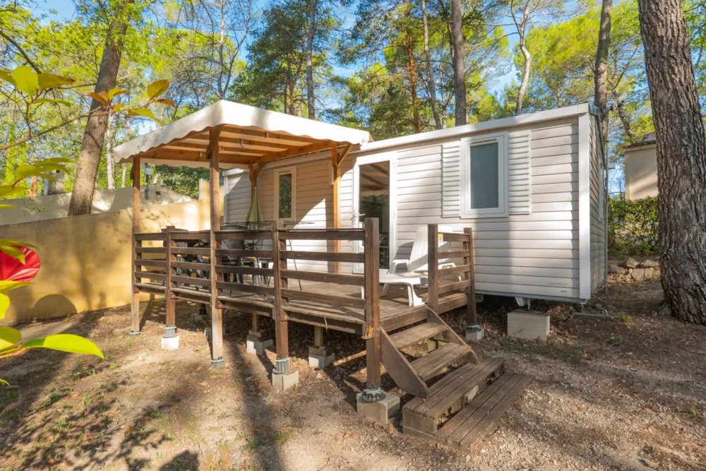 Location - Mobil Home Confort 29M² 2 Chambres Avec Climatisation - Camping Le Parc