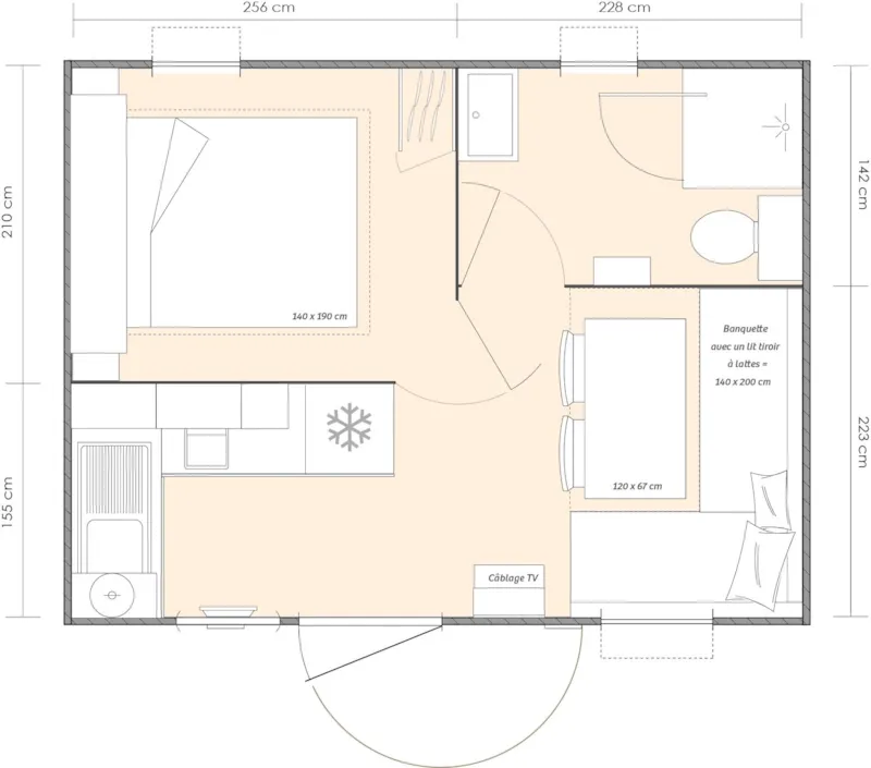 Grand Confort Cottage Climatisé