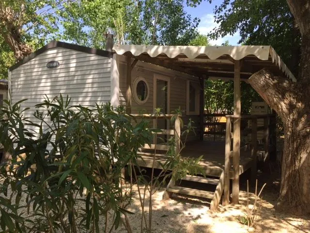 Mietunterkunft - Grand Confort Cottage  Klimaanlage - Camping les Fouguières