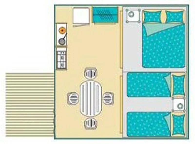 Lodge Toile Bois - Sans Sanitaire