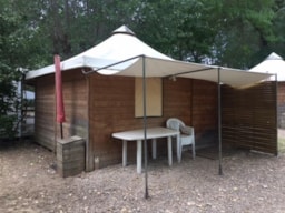 Alojamiento - Lodge Toile Bois - Sin Sanitarios - Camping les Fouguières
