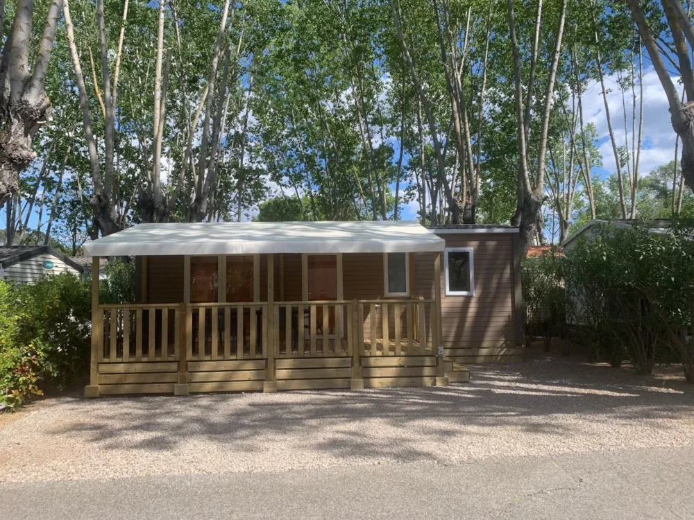 Mietunterkunft - Premium Cottage Riviera  Klimaanlage 3 Schlafzimmer - Camping les Fouguières