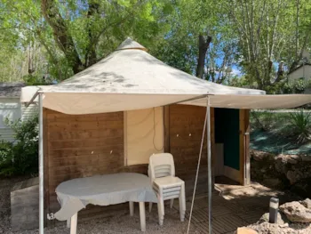 Location - Lodge Toile Bois - Sans Sanitaire - Camping les Fouguières