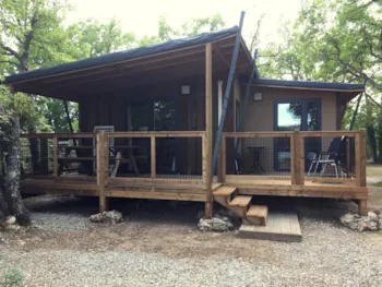 Mietunterkunft - L'ecolodge 3 Schlafzimmer - Camping L'Avelanède