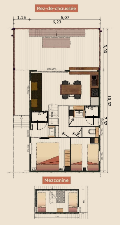 Chalet Premium Le Jatyanoé 3 chambres