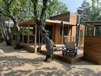 Mietunterkunft - Chalet Premium Le Jatyanoé 3 Schlafzimmer - Camping L'Avelanède