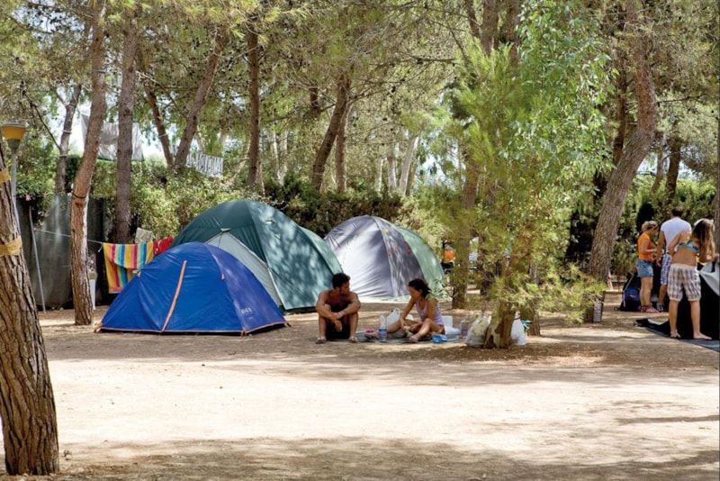 Stellplatz kleine Zelt