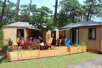 Mietunterkunft - Mobilheim Indy Tribu - 30 M²  - 4 Schlafzimmer - Clico Chic - Camping Le Petit Nice