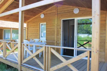 Mietunterkunft - Hütte Prestige - 35 M² - 2 Schlafzimmes - Camping Sunêlia Le Méditerranée Argelès