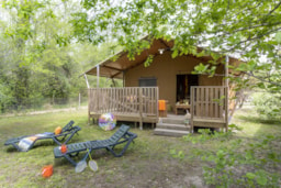 Huuraccommodatie(s) - Lodge Safari 3 Slaapkamers**** - Camping Sandaya Le Col Vert