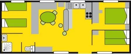 Resident Alabama 2 Ch | 40 M² | 2 Chambres