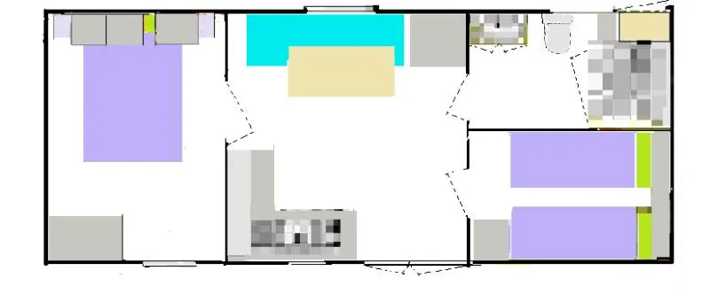 Confort 2 Chambres Pitchoun | 22 M²