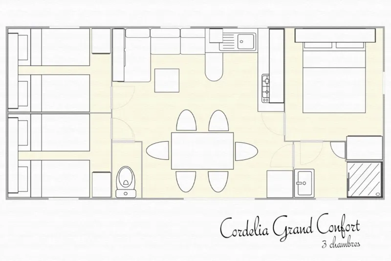 Grand Confort 3 Chambres | 33 M²