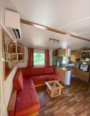 Mietunterkunft - Mobil Home Centifolia -  2 Chambres/4Pers ,  Disponible Àd 17H , Pas D'animaux - Camping Le Domaine des Floralies