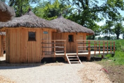 Location - Cabane Aigrette (2 Adultes + 2 Enfants) - Camping Sandaya Village Flottant de Pressac