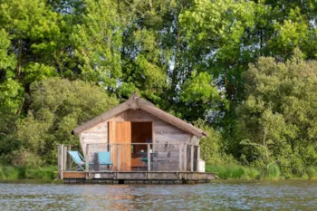 Mietunterkunft - Schwimmende Hütte Bora 1 Zimmer - Camping Sandaya Village Flottant de Pressac