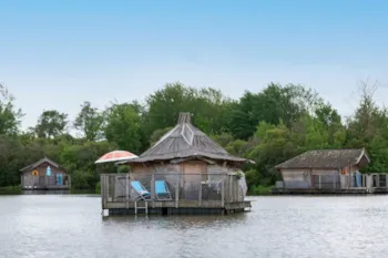 Mietunterkunft - Schwimmende Hütte Cocoon 1 Zimmer - Camping Sandaya Village Flottant de Pressac