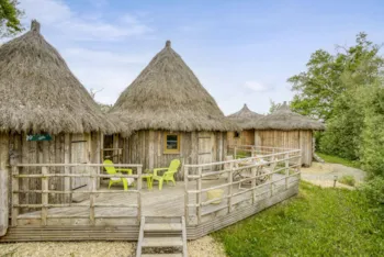 Mietunterkunft - Hütte Lulu 2 Schlafzimmer - Camping Sandaya Village Flottant de Pressac