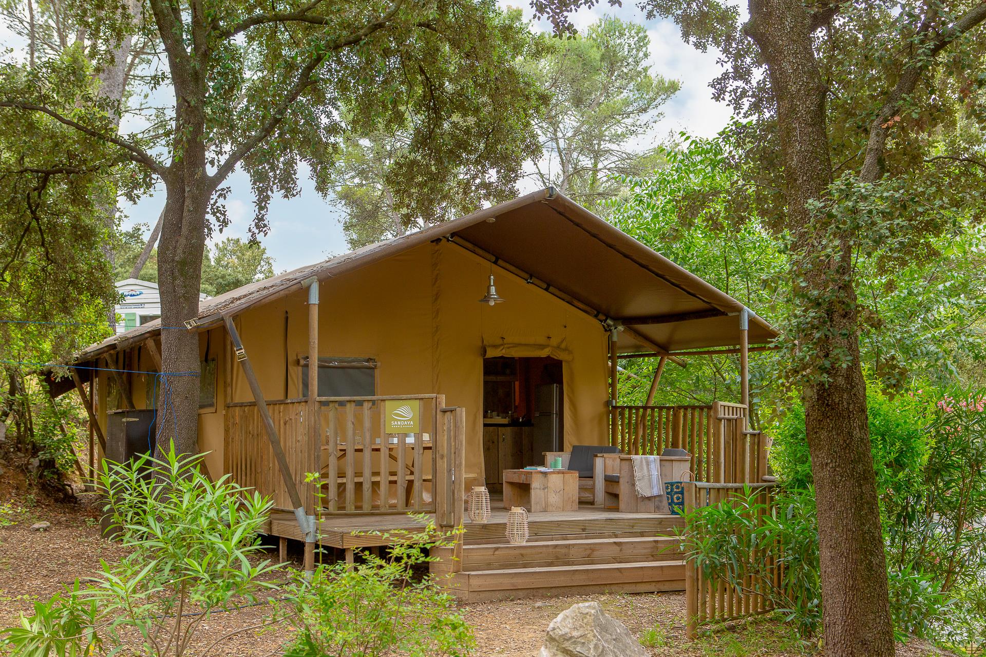 Location - Lodge Safari 2 Chambres **** - Camping Sandaya Plein Air des Chênes