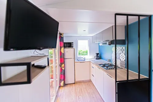 Huuraccommodatie(s) - Stacaravan Louisiane  Air-Conditioned - image n°3 - Camping des Neiges