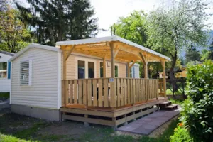 Locatif - Stacaravan Riviera voorzien van airconditioning - Camping des Neiges